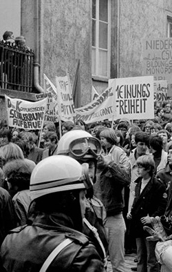 foto Fräiheetslidder Manifestatioun 70er Joren