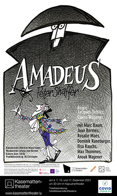 Plakat Amadeus von Peter Schaffer